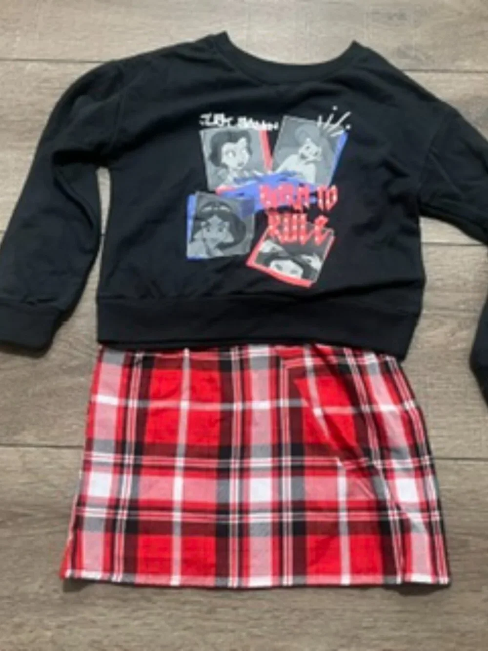 NEW Disney Princess Girl’s 6/6X Outfit 2 Pc Skirt & Top NWT